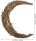 Natural Grapevine Wreath frame, Moon Shape Rattan Ring - Vine Branch Garland for DIY Crafts Flower Arrangement Wedding Holiday Decor Party Supplies